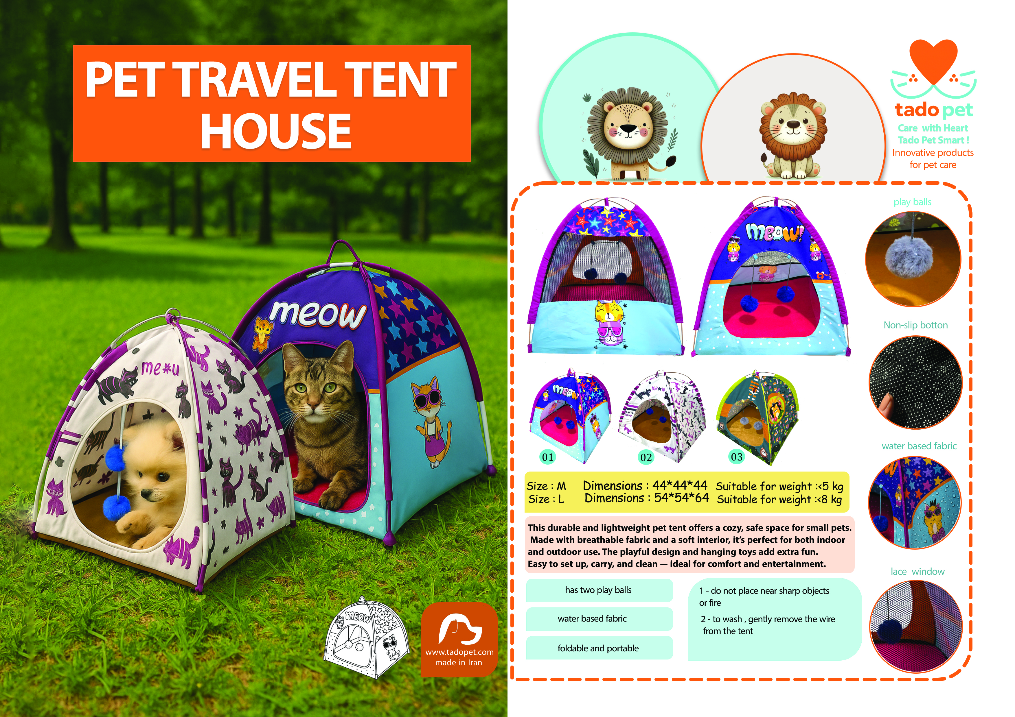PET TRAVEL TENT HOUSE