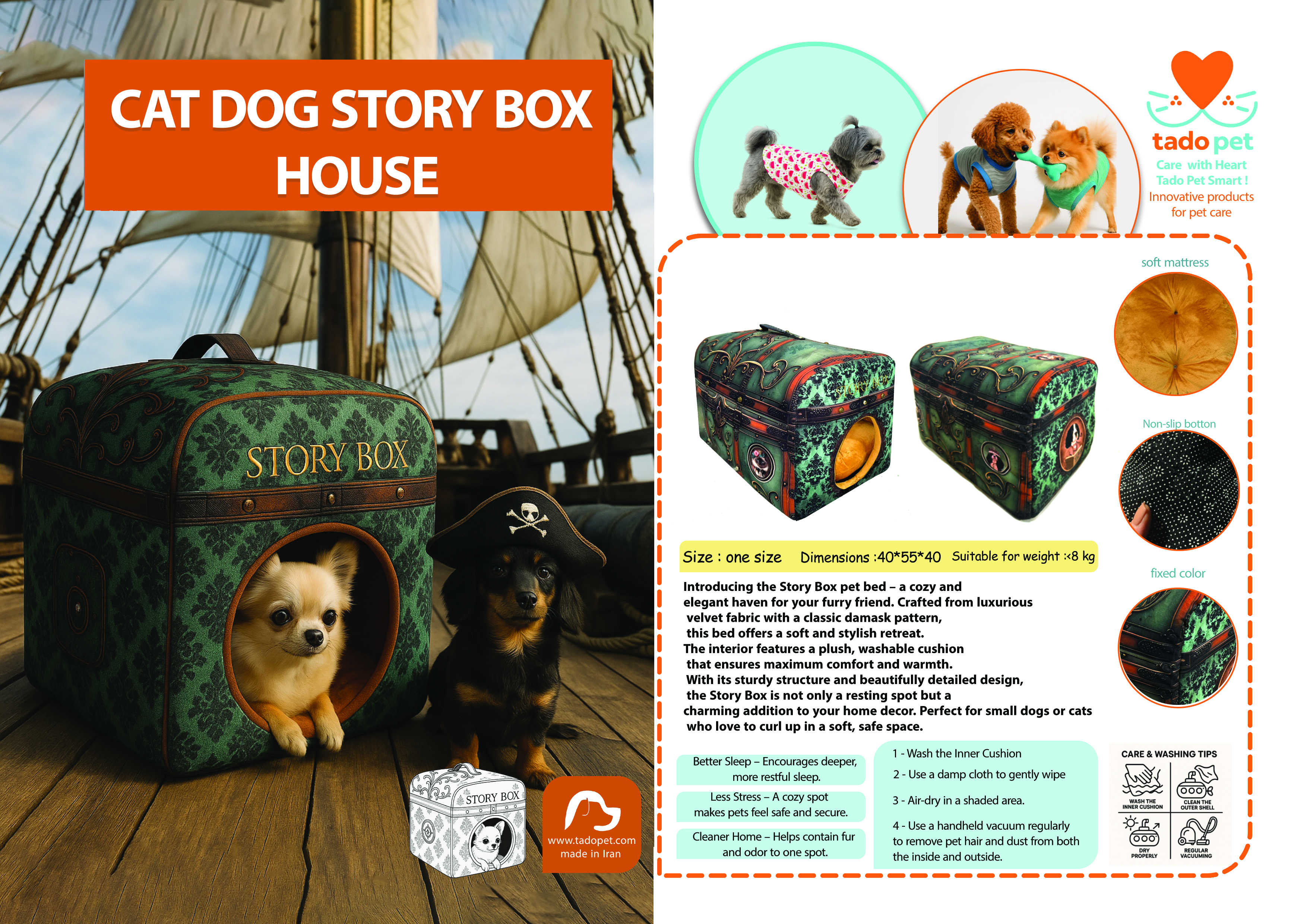 CaT DOG STORY BOX HOUSE